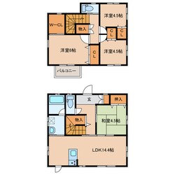 森1200-7住宅の物件間取画像